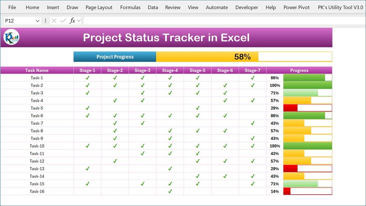 Project progress tracker