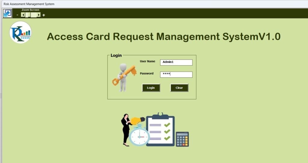 Access Card Request Management System V1.0 – Next Gen Templates