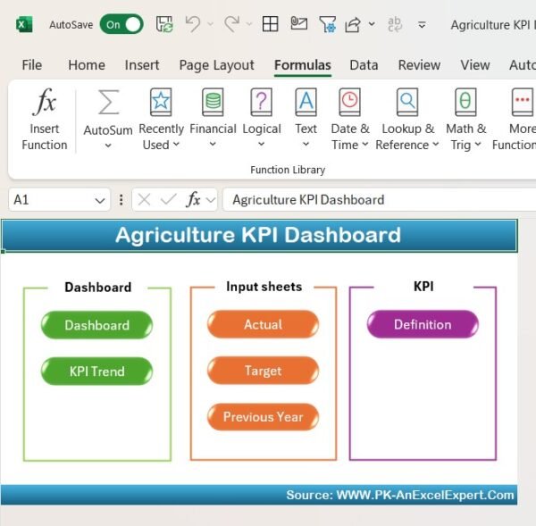 Agriculture KPI Dashboard in Excel - Image 2