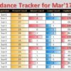 Attendance Tracker in Excel - Image 3