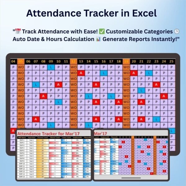 Attendance Tracker in Excel