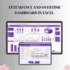 Attendance and Overtime Dashboard in Excel