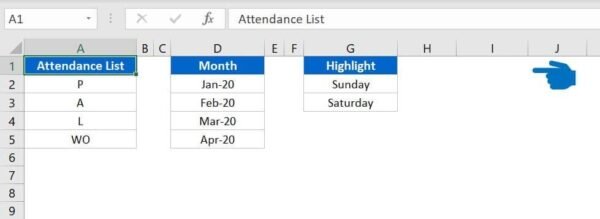 Automated Attendance Sheet in Excel - Image 7