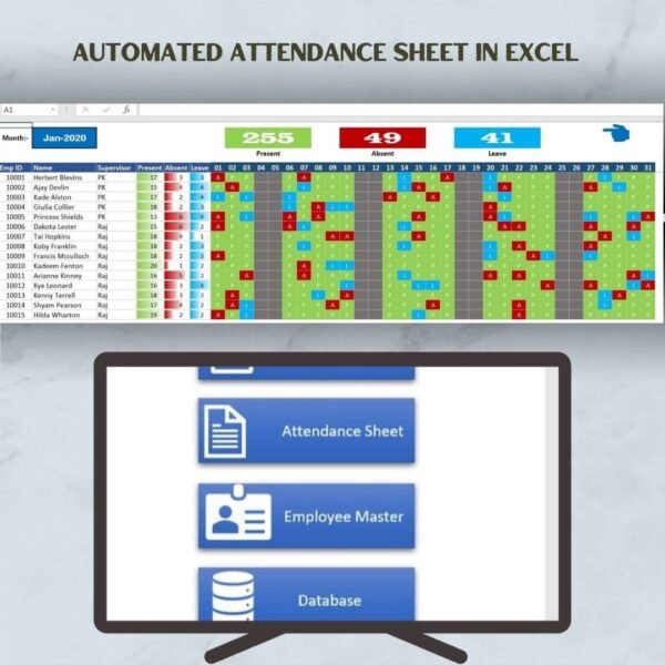 Automated Attendance Sheet in Excel