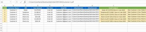 Automated Bulk Emails Form in Excel VBA - Image 2