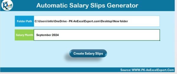 Automatic Bulk Salary Slips Generator in Excel - Image 2