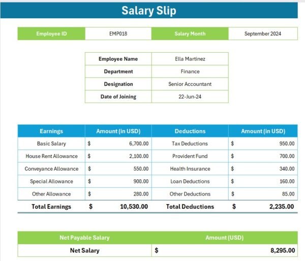 Automatic Bulk Salary Slips Generator in Excel - Image 4