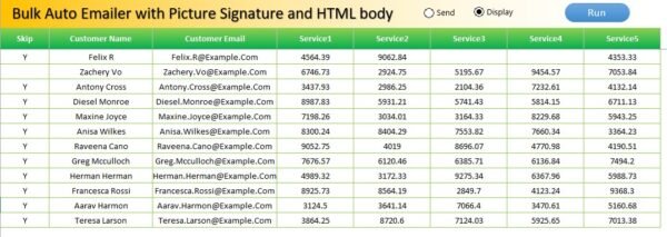 Bulk Auto Emailer with Picture Signature and HTML body - Image 2