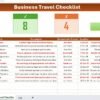 Business Travel Checklist in Excel - Image 2