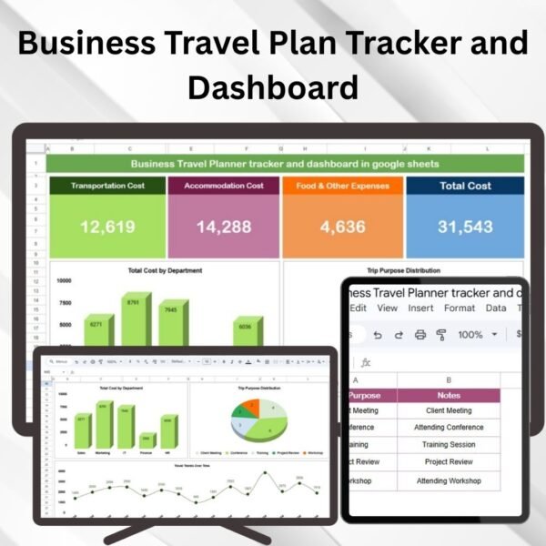 Business Travel Plan Tracker and Dashboard