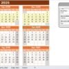 Construction Project Schedule Calendar in Excel - Image 3