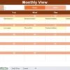 Construction Project Schedule Calendar in Excel - Image 6