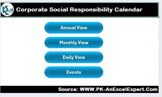 Corporate Social Responsibility Calendar