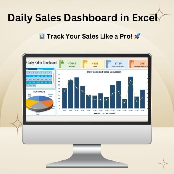 Daily Sales Dashboard in Excel