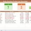 Daily Routine To-Do List Checklist in Excel - Image 2