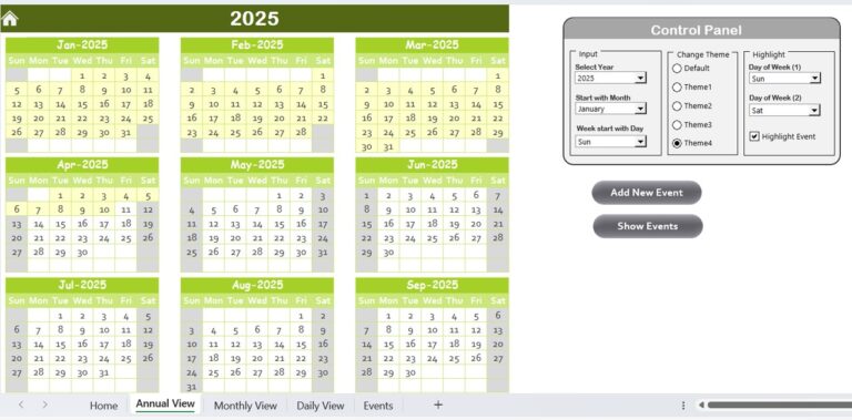 Digital Advertising Calendar in Excel - Next Gen Templates