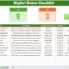 Digital Detox Checklist in Excel - Image 2