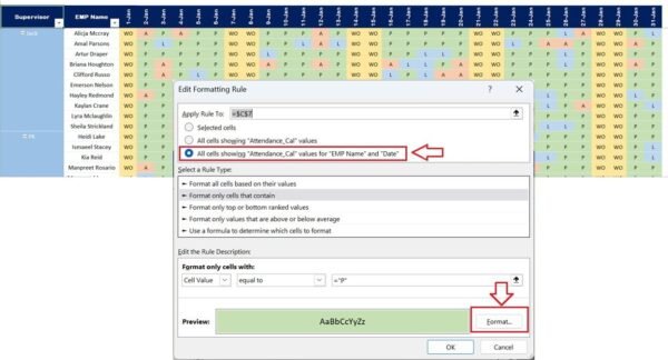 Dynamic Attendance Sheet Using Power Pivot - Image 7