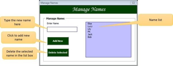 Dynamic Spin Wheel in Excel - Image 3