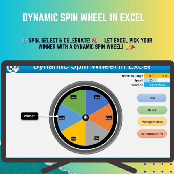 Dynamic Spin Wheel in Excel