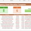 Emergency Fund Checklist Template in Excel - Image 2