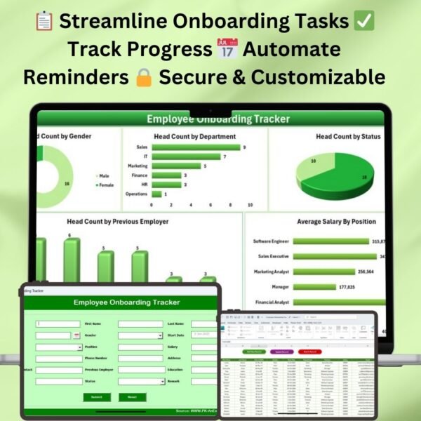 Employee Onboarding Tracker in Excel