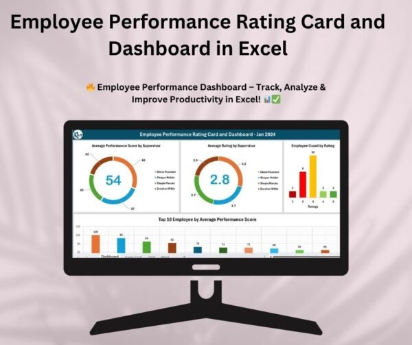 Employee Performance Rating Card and Dashboard in Excel