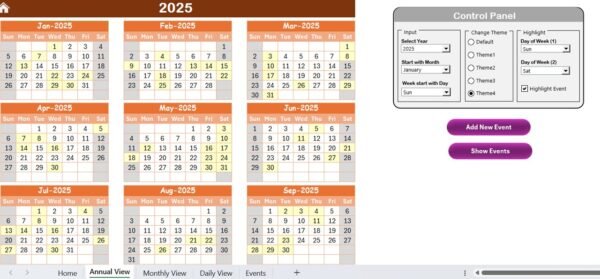 Financial Audit Calendar in Excel - Image 3