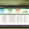 Financial Goals Tracker Check List Template in Excel
