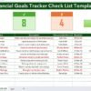 Financial Goals Tracker Check List Template in Excel - Image 2