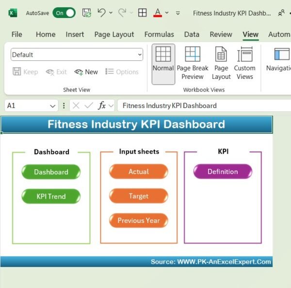 Fitness Industry KPI Dashboard in Excel - Image 2