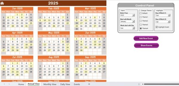 Fleet Maintenance Calendar in Excel - Image 3