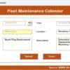 Fleet Maintenance Calendar in Excel - Image 10