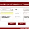Grant Proposal Submission Calendar in Excel - Image 9