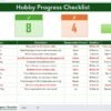 Hobby Progress Checklist in Excel - Image 2