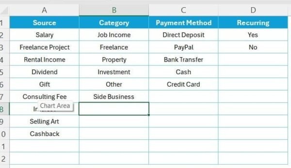 Income Dashboard in Excel - Image 4