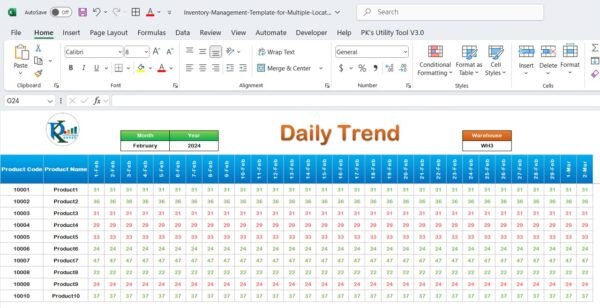 Inventory Management Template for Multiple Locations - Image 3