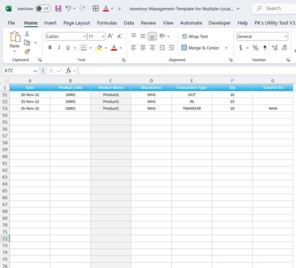 Inventory Management Template for Multiple Locations - Image 4