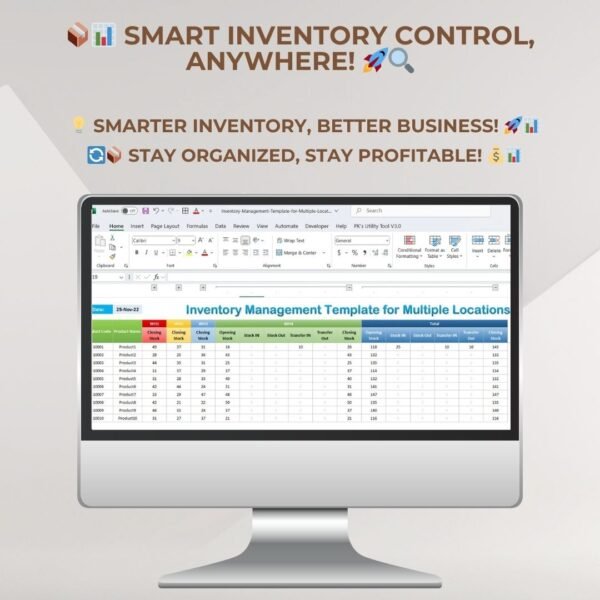 Inventory Management Template for Multiple Locations