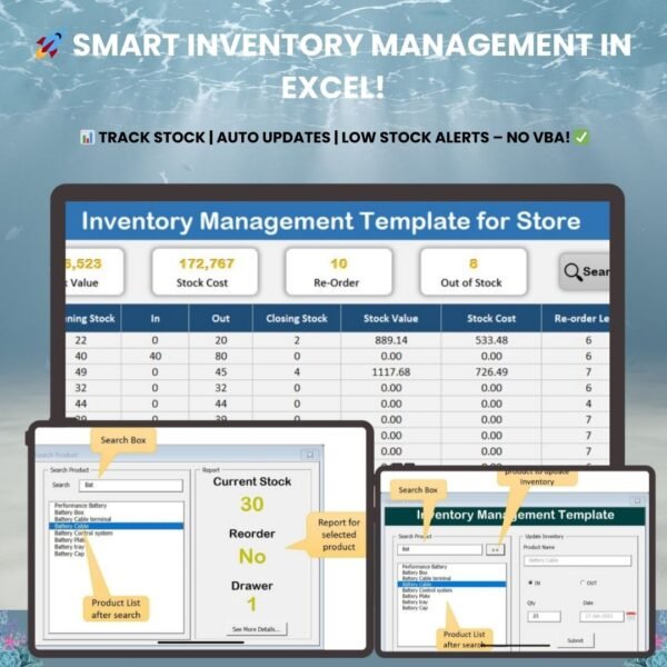 Inventory Management Template for Store