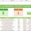 Mindfulness and Meditation Checklist Template in Excel - Image 2