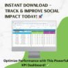 Social Services KPI Dashboard in Excel