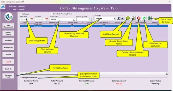 Order Management System V1.0 - Image 3