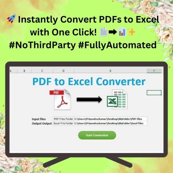 PDF to Excel Converter in Excel VBA