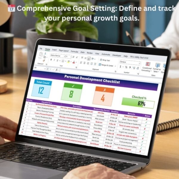Personal Development Checklist in Excel