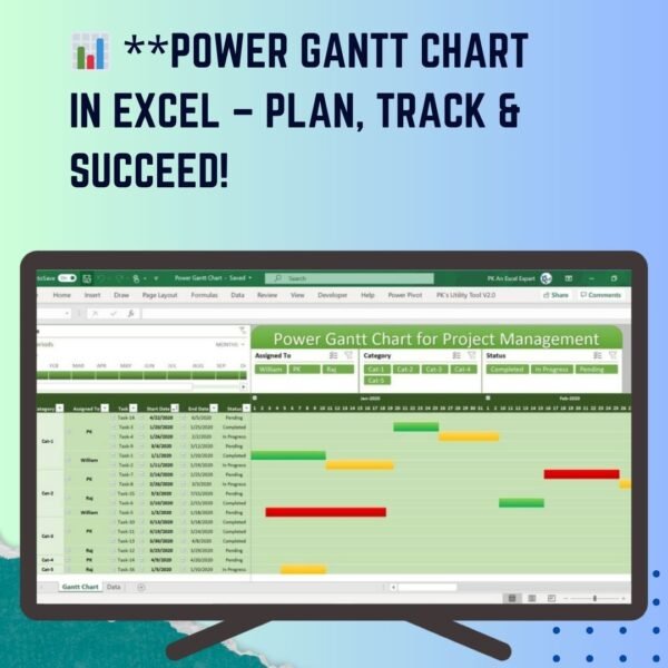 Power Gantt Chart in Excel