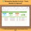 Quality Control Check List Template in Excel