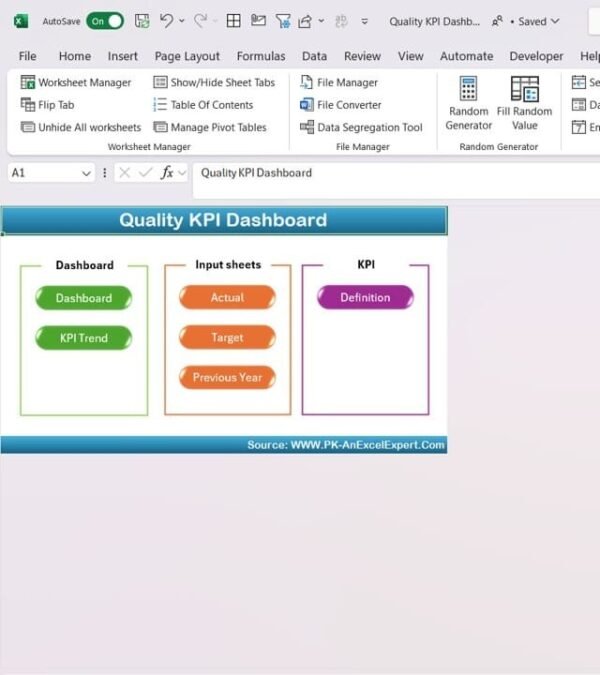 Quality KPI Dashboard in Excel - Image 2