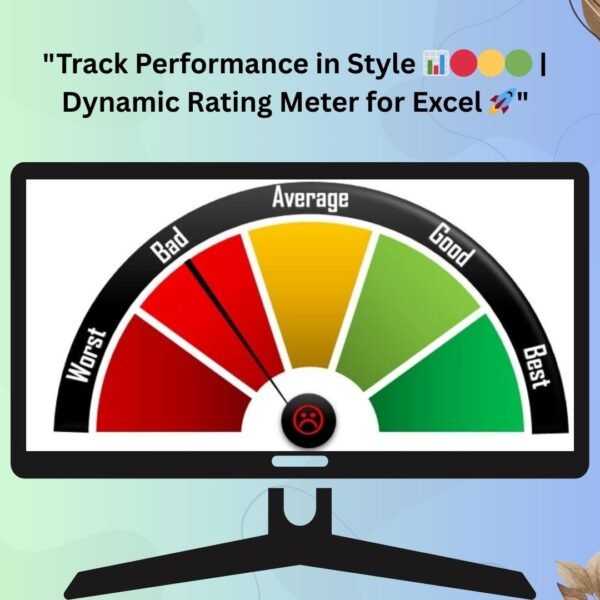 Rating Meter Chart in Excel