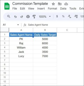 Sales Commission Template with Bonus Amount in Google sheet - Next Gen ...